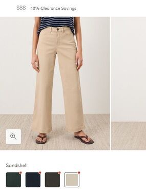 Wide Leg Pants in Sandshell